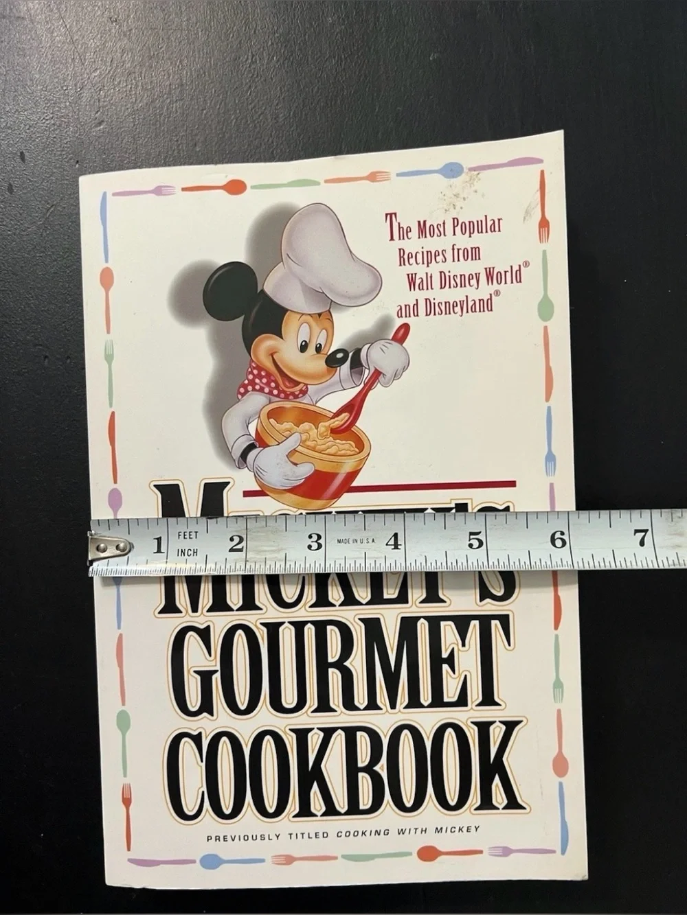 Vintage Disney Recipe Book Mickey’s Gourmet Cookbook 1994 First Edition